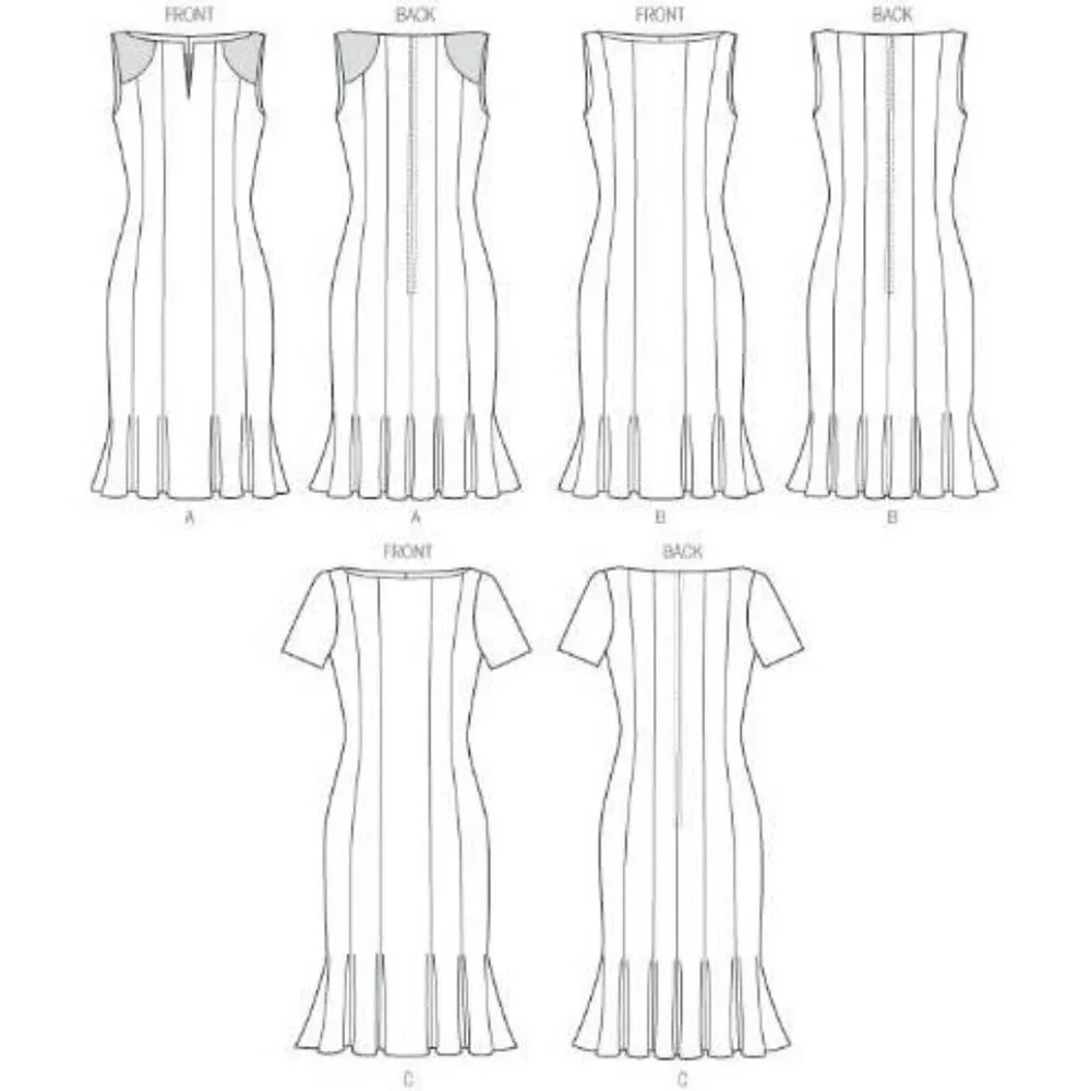 Butterick Sewing Pattern 6032 Dress‎ Misses Size 8-16
